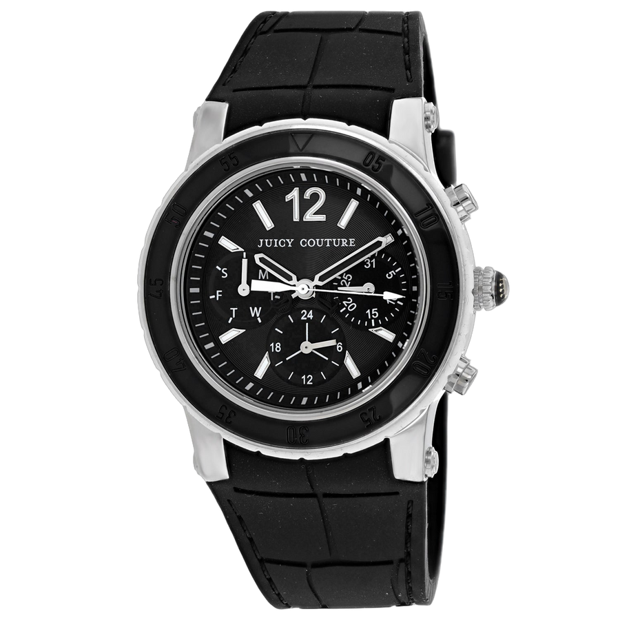 Juicy Couture Stainless steel case watch in black