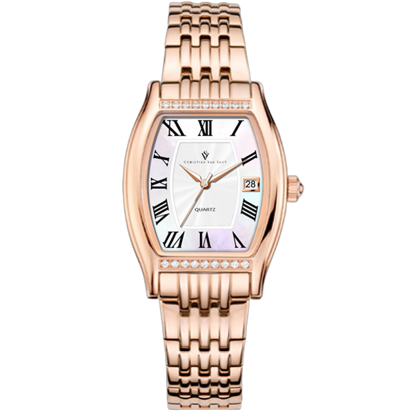 Christian Van Sant Stainless steel case watch in rose gold