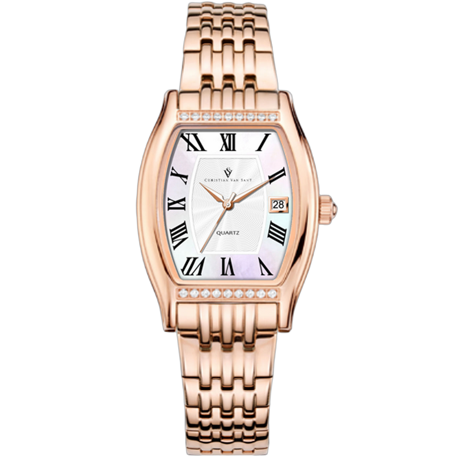 Christian Van Sant Stainless steel case watch in rose gold