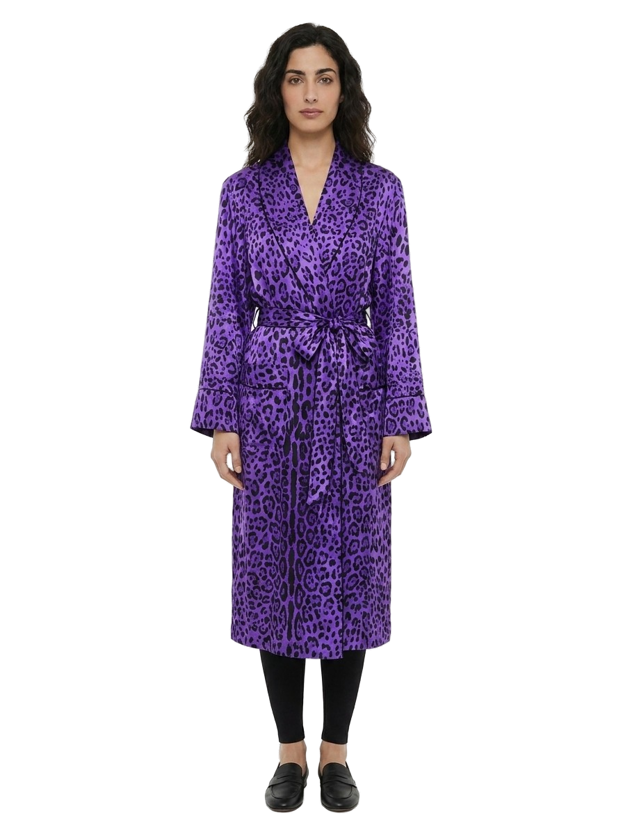 Multicolor Silk Robe Clothing