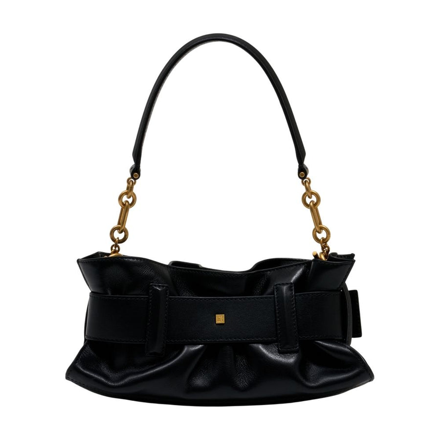 Balmain calfskin shoulder bag in black
