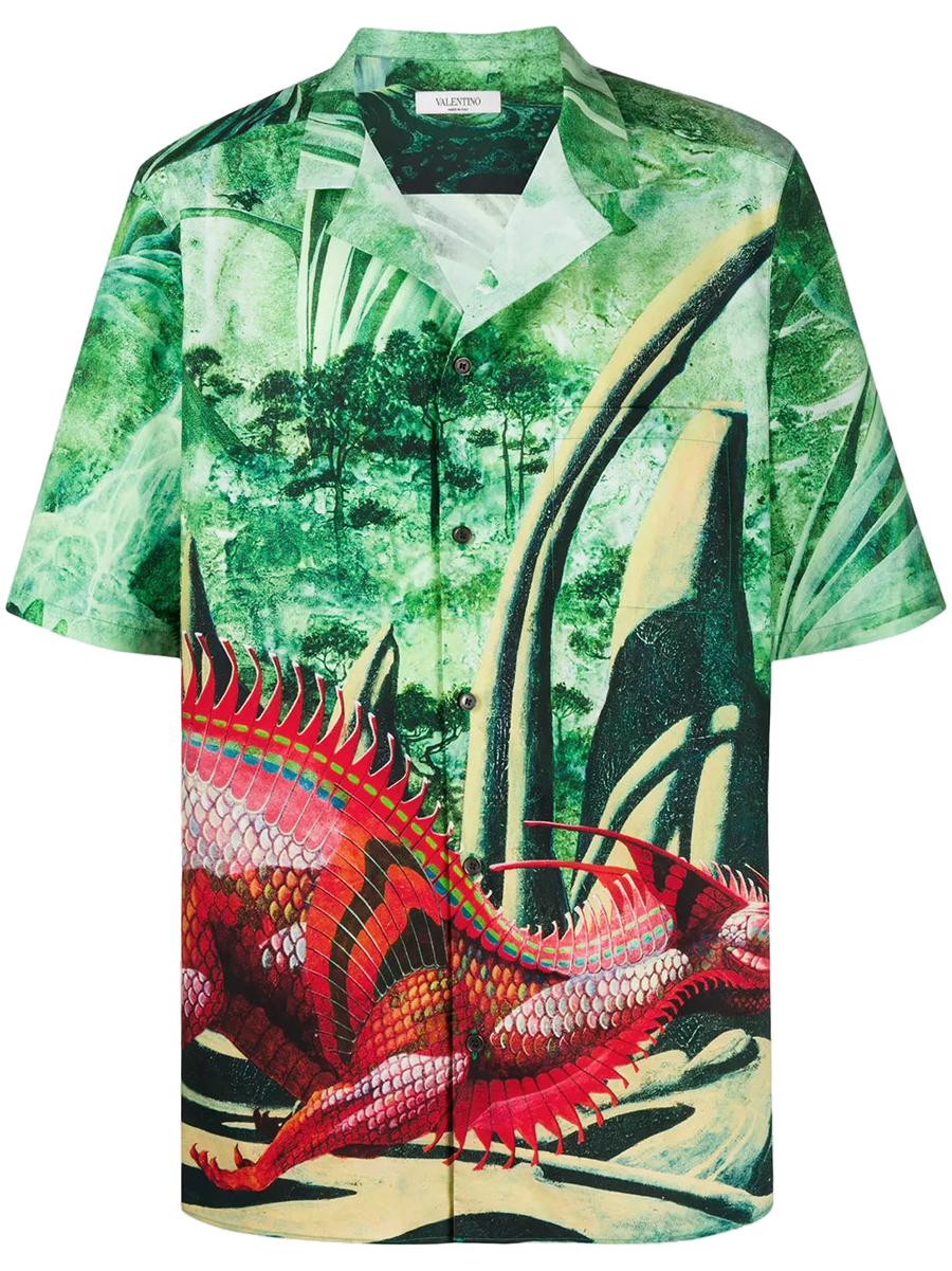 Valentino Cotton shirt in green