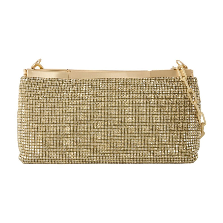 Cult Gaia Synthetic clutch in gold