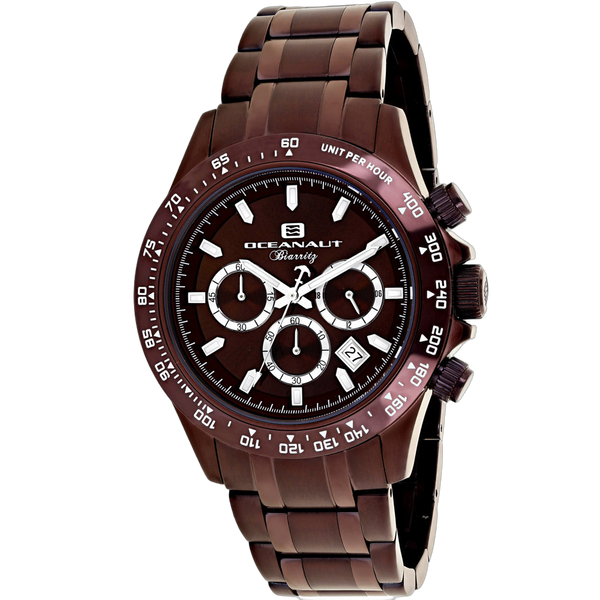 Oceanaut Stainless steel case watch in brown