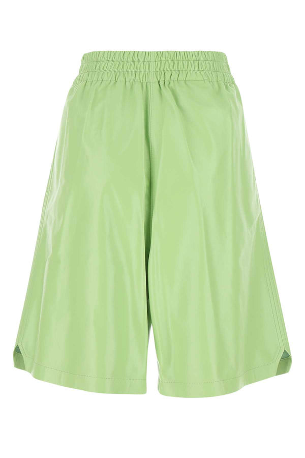 Bottega Veneta 100% Lamb bermuda shorts in green