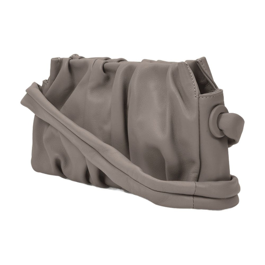 Elleme Leather leather shoulder bag in gray