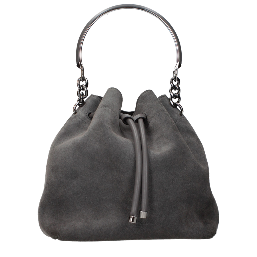 Jimmy Choo Suede bucket bag in gray