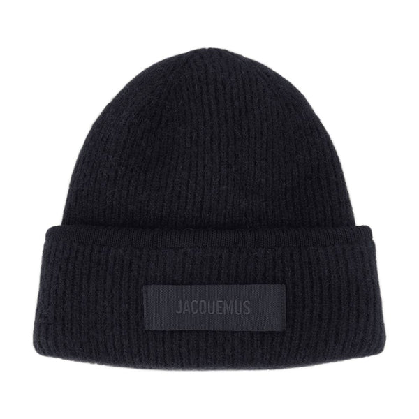 Jacquemus 246AC666-5217-990 Wool beanie in black