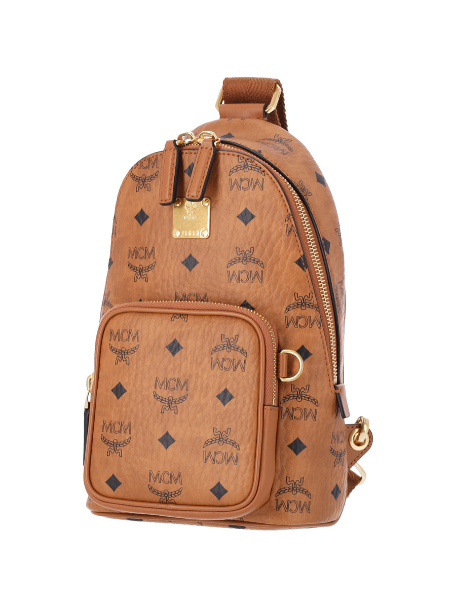 MCM 63% Polyurethane backpack in brown