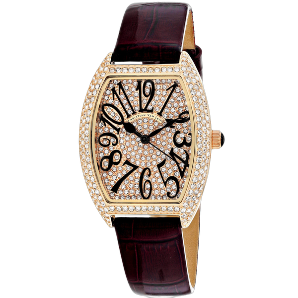 Christian Van Sant Brass case watch in rose gold