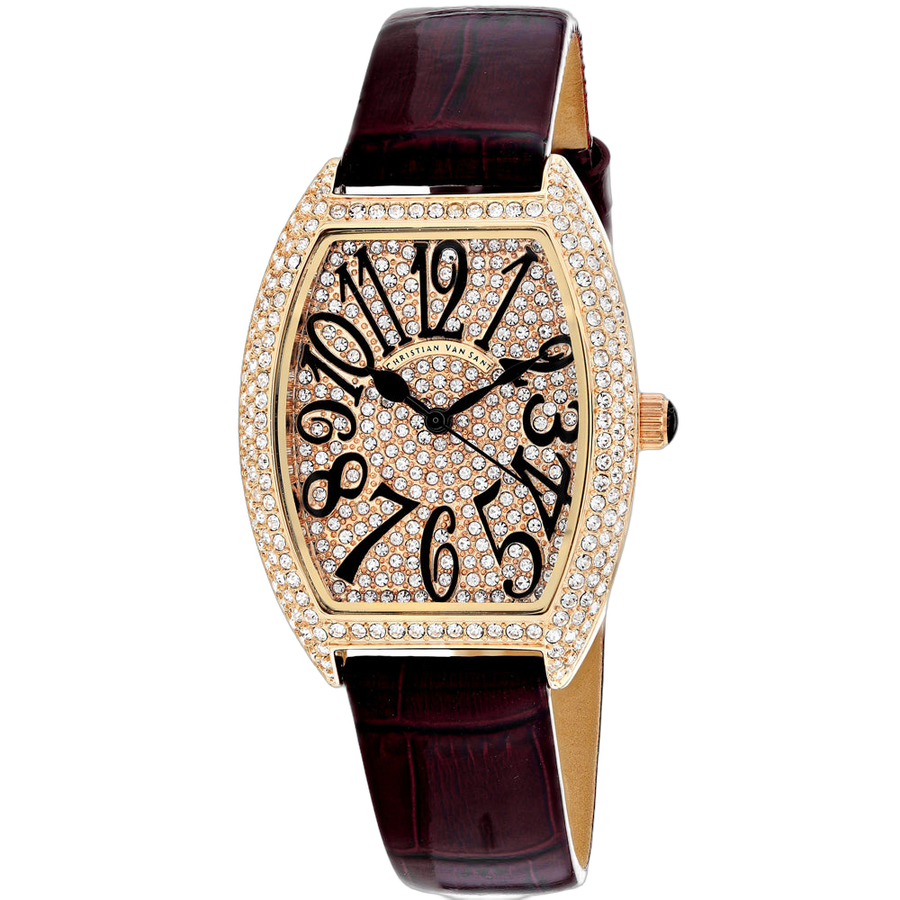 Christian Van Sant Brass case watch in rose gold