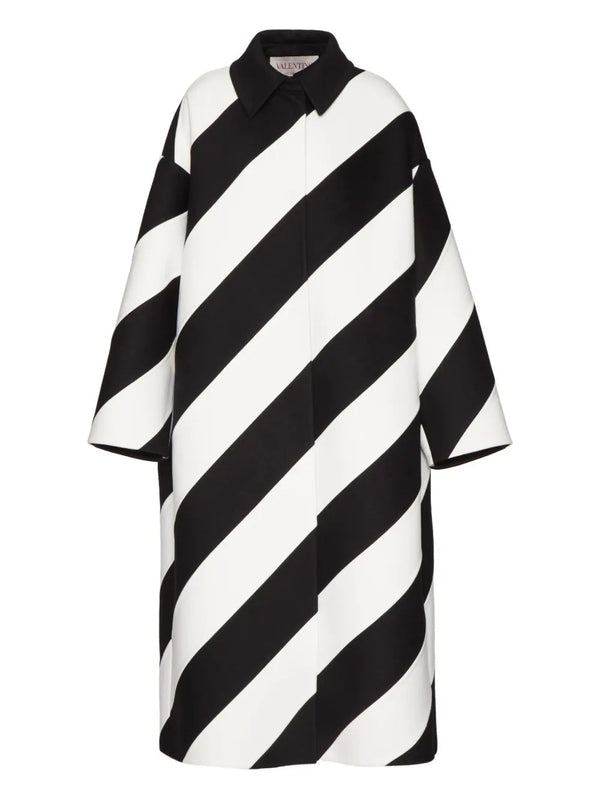 Valentino Virgin wool-cashmere blend coat in black