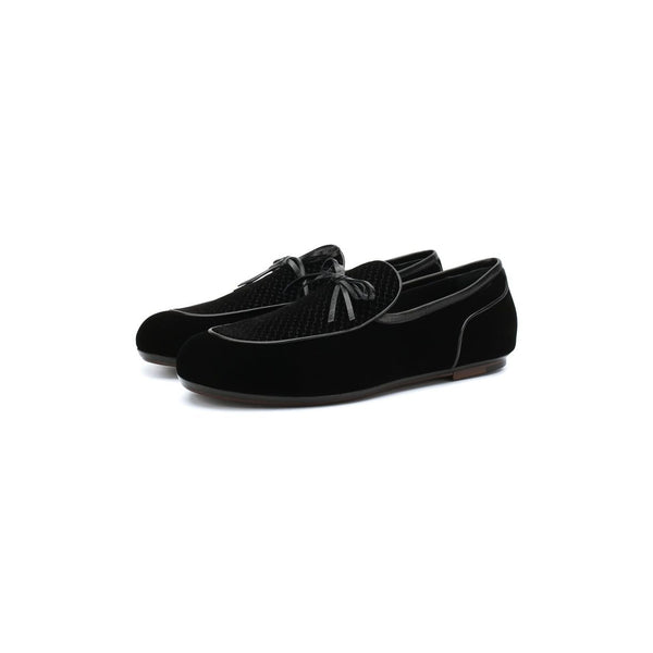 Bottega Veneta Velvet loafer in black