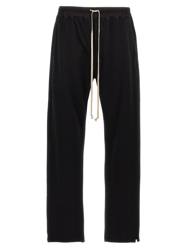 Black Cotton Casual Pants