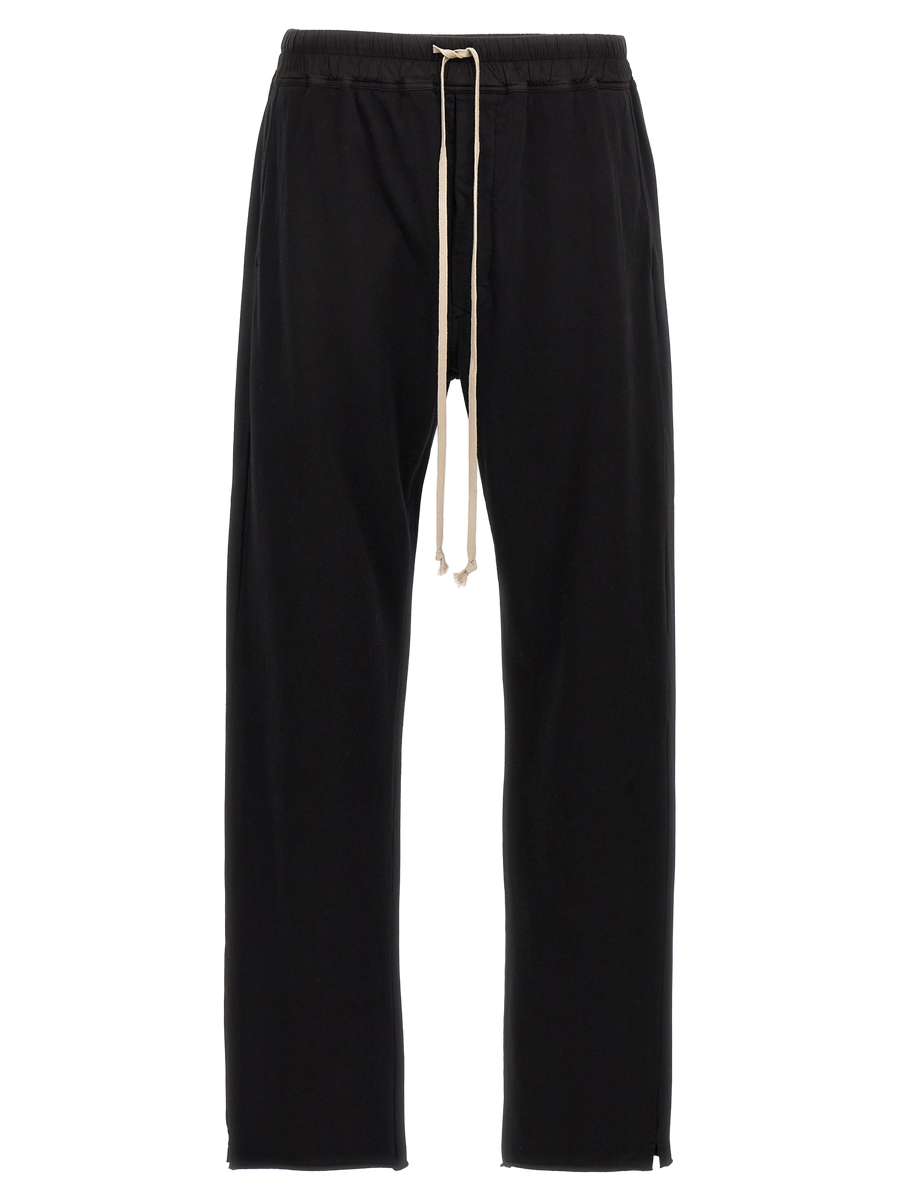 Black Cotton Casual Pants