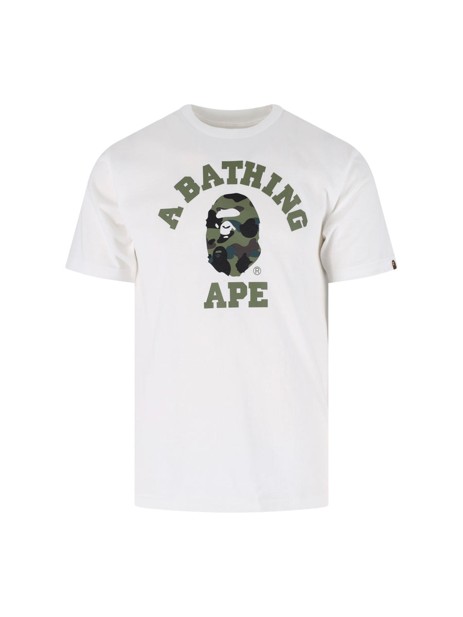 Bape 100% cotton t-shirt in white