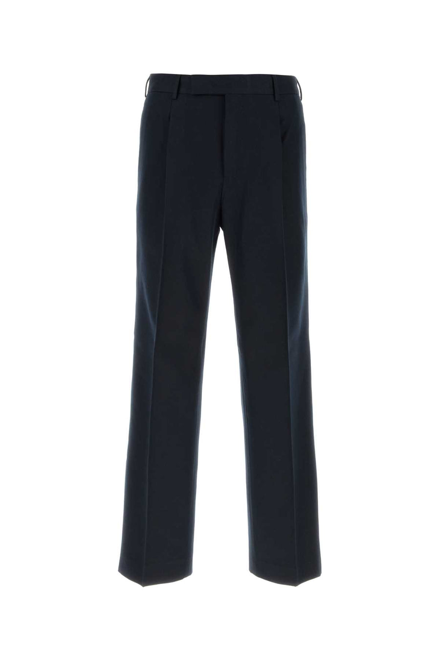 Midnight Blue Cotton Blend Pant Exterior: Virgin Wool Pantaloni