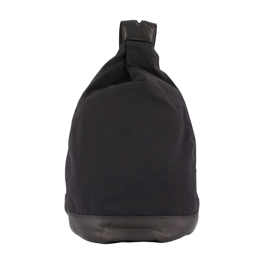Hakama Tuck Backpack - Yohji Yamamoto Synthetic Black Bags / Backpacks
