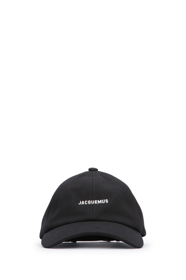 Jacquemus Casquette 100% Cotton baseball cap in black