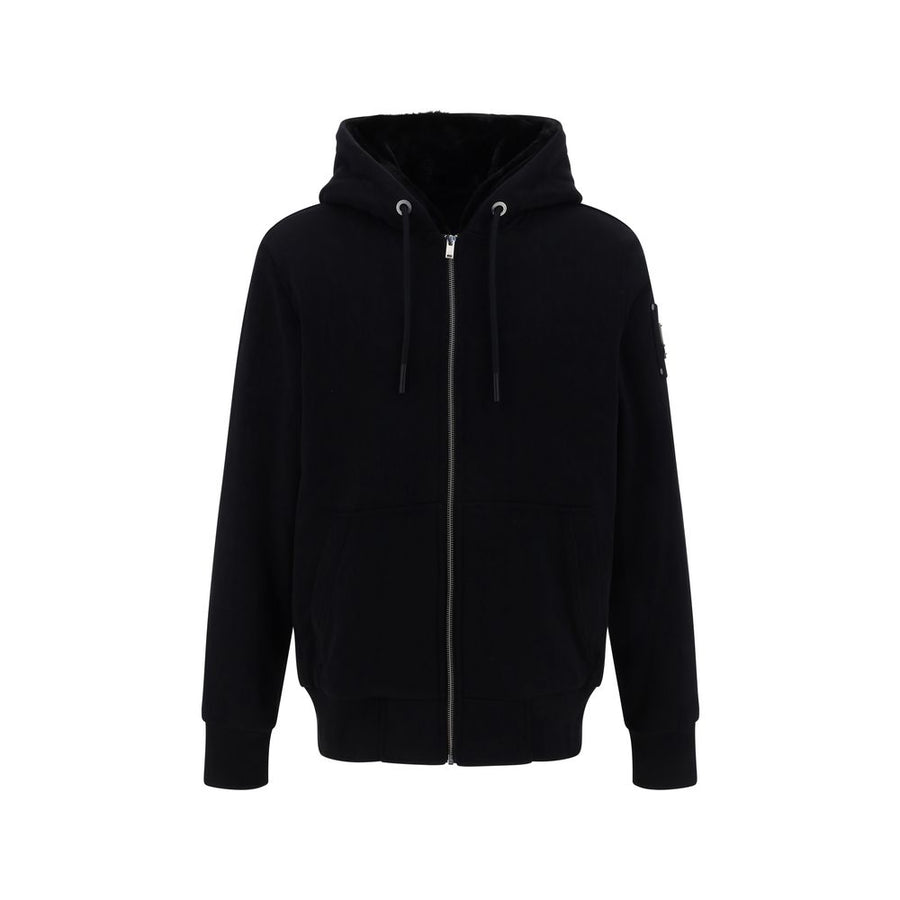 Moose Knuckles 75% Cotton hoodie in black