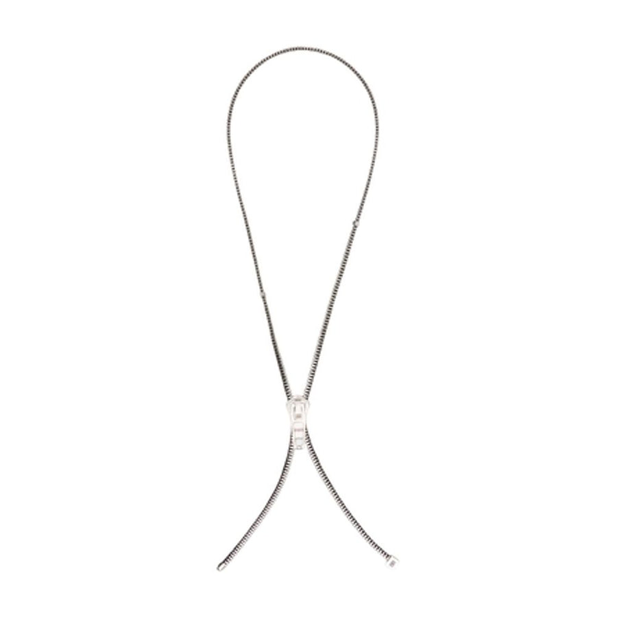 Balenciaga metal necklace in silver