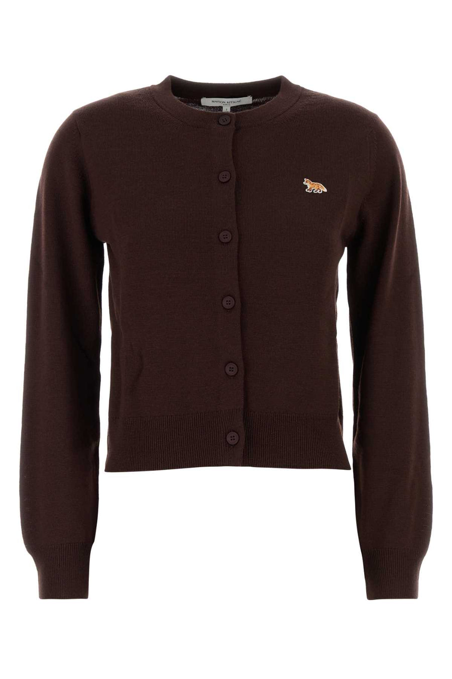 Chocolate Wool Cardigan Darkwood Exterior: Maglieria