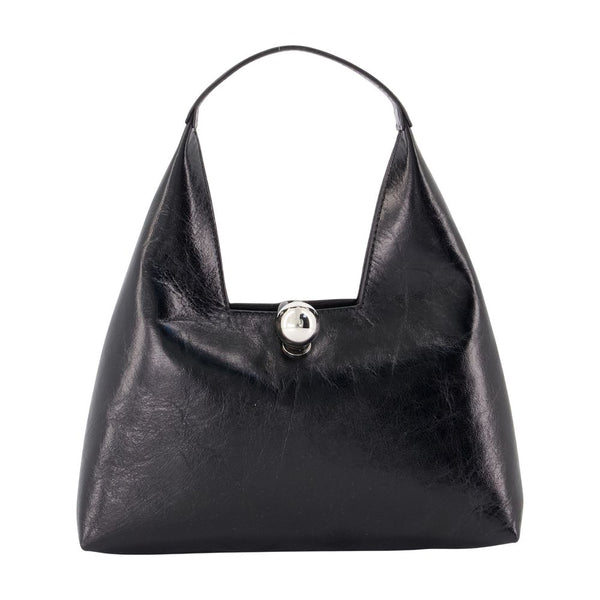 Trapeze Small Shopper Bag - Marni Leather Black Calfskin / Totes-shopping-bags