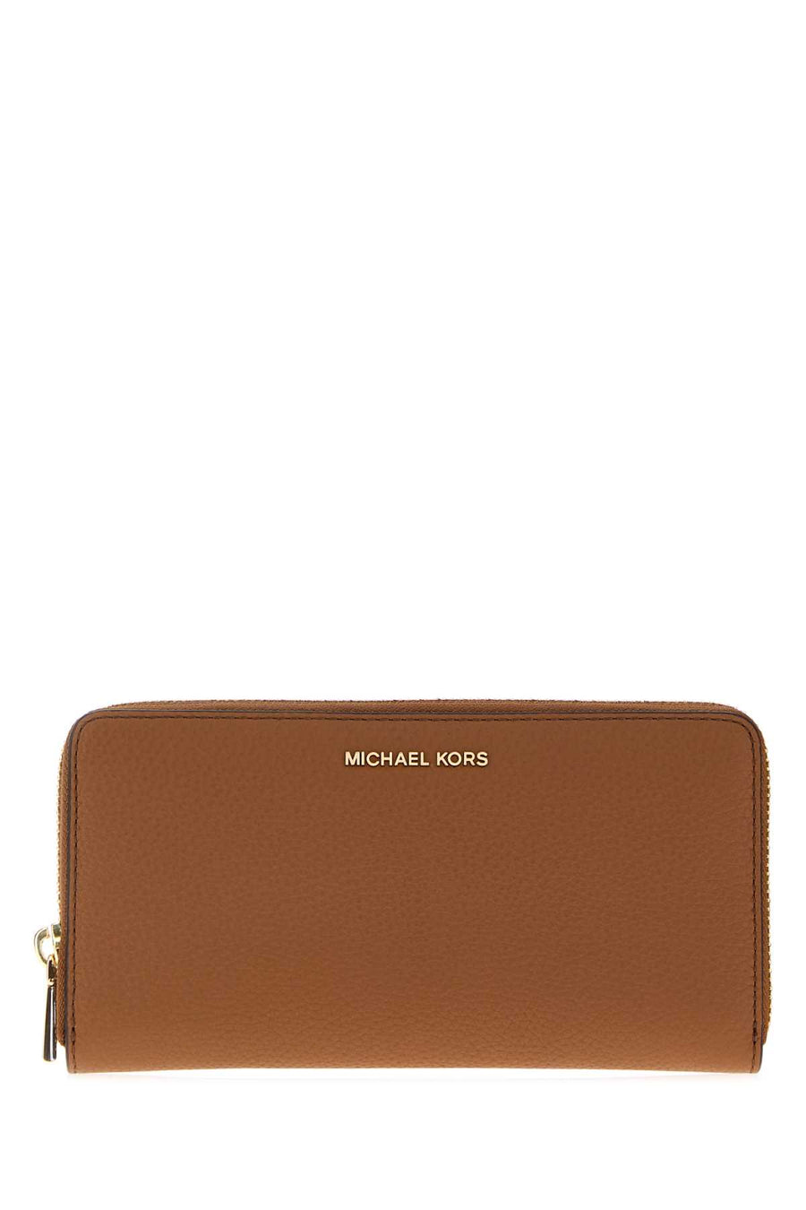 Michael By Michael Kors Slim Exterior: 100% Leather wallet in brown