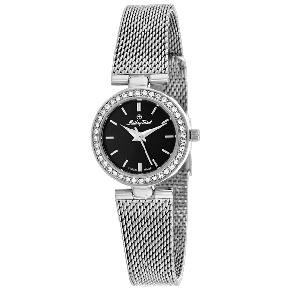 Mathey Tissot Stainless steel case watch in black