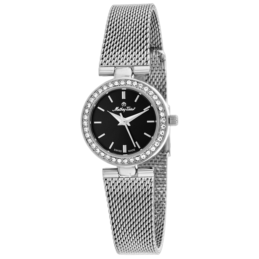 Mathey Tissot Stainless steel case watch in black