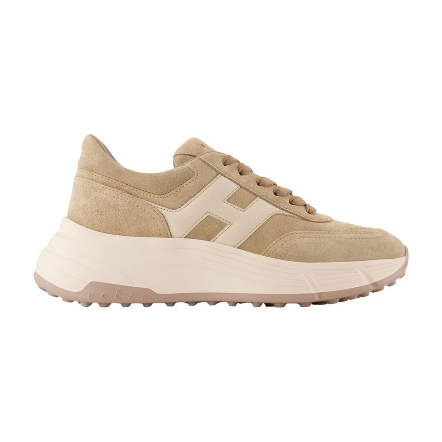 Hogan Calfskin sneaker in beige