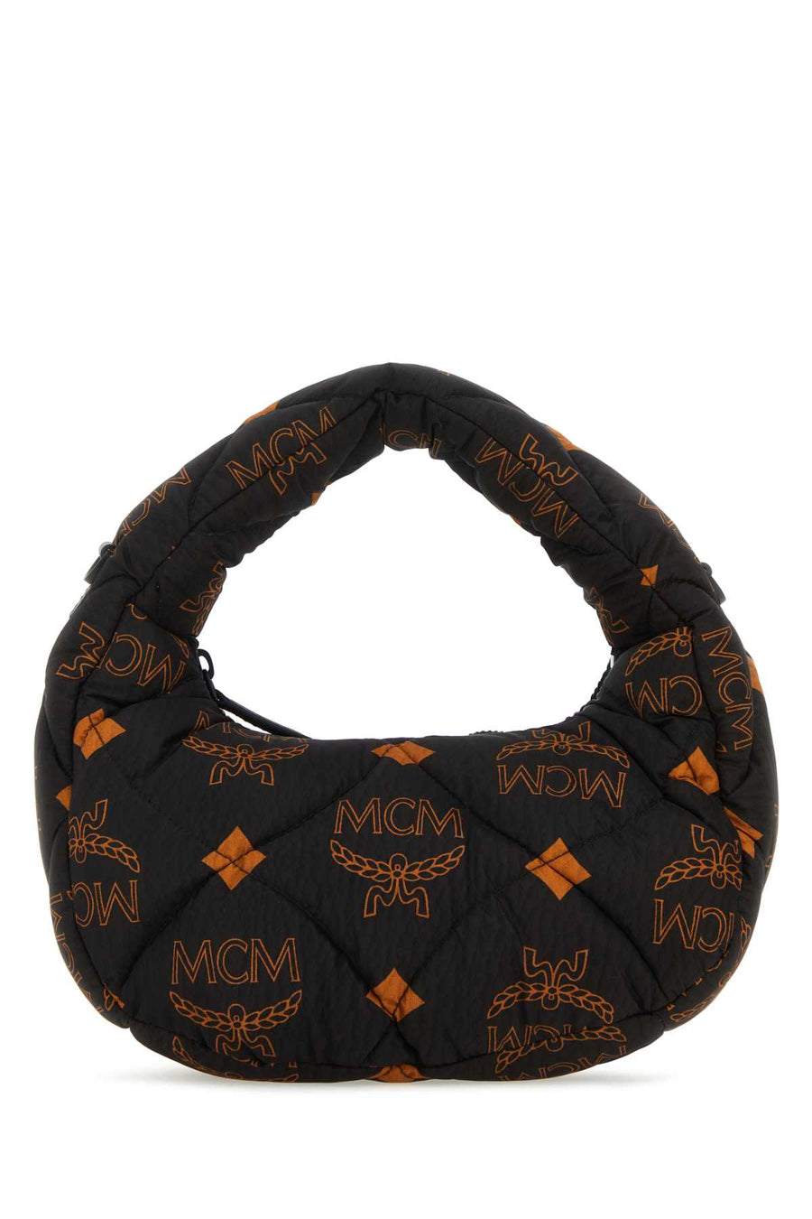 Printed Nylon Handbag Black Borse A Mano