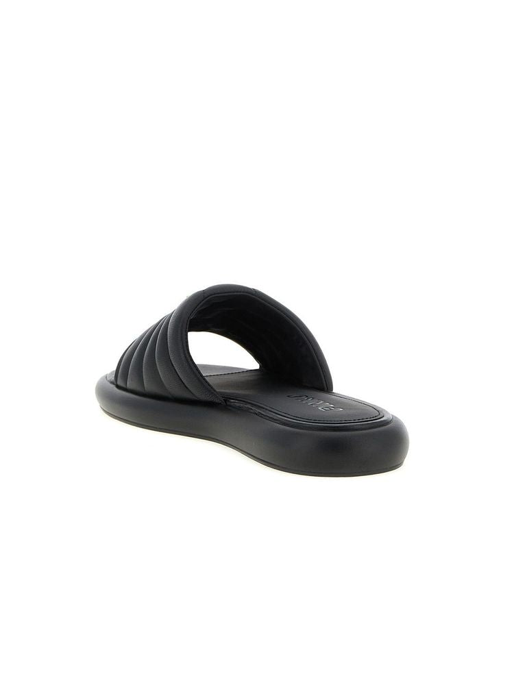 Pinko 100% Sheepskin leather (outside) slipper in black