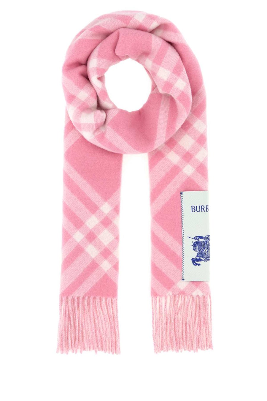 Burberry Tbar 100% Cashmere scarf in pink