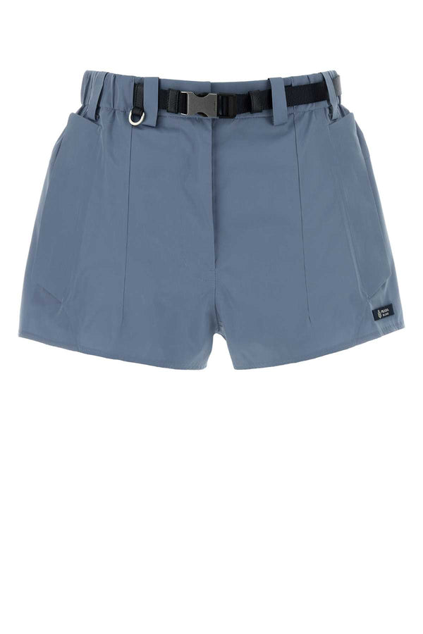 Prada 65% Polyester 27% Polyurethane 8% Nylon shorts in blue
