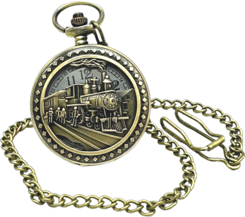 Invicta Brass pocket watch in gold