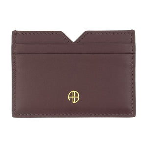 Calli Card Holder - Anine Bing Leather Burgundy Calfskin Accessories / Card-holder