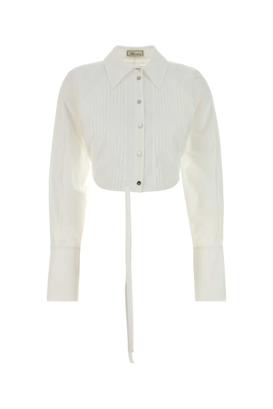 Blumarine Corto 100% Cotton shirt in white