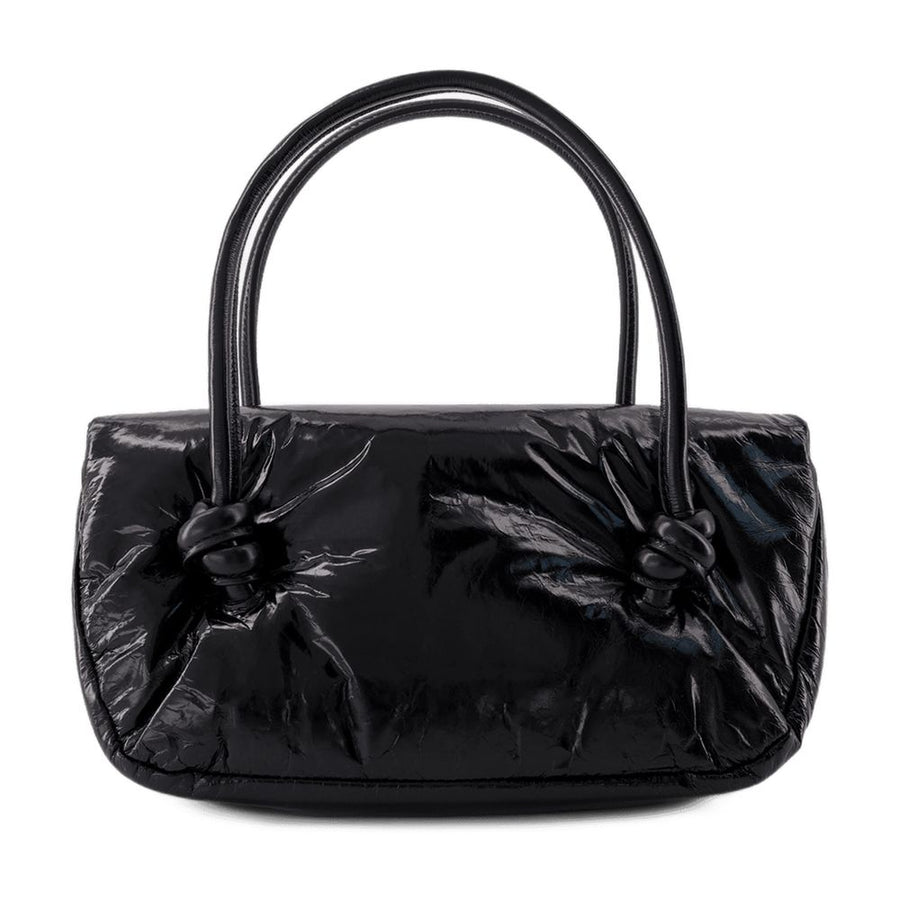 Jil Sander calfskin shoulder bag in black