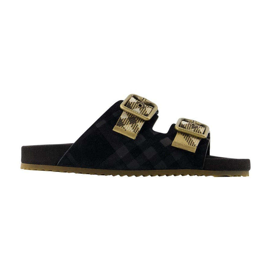 Burberry calfskin sandal in black