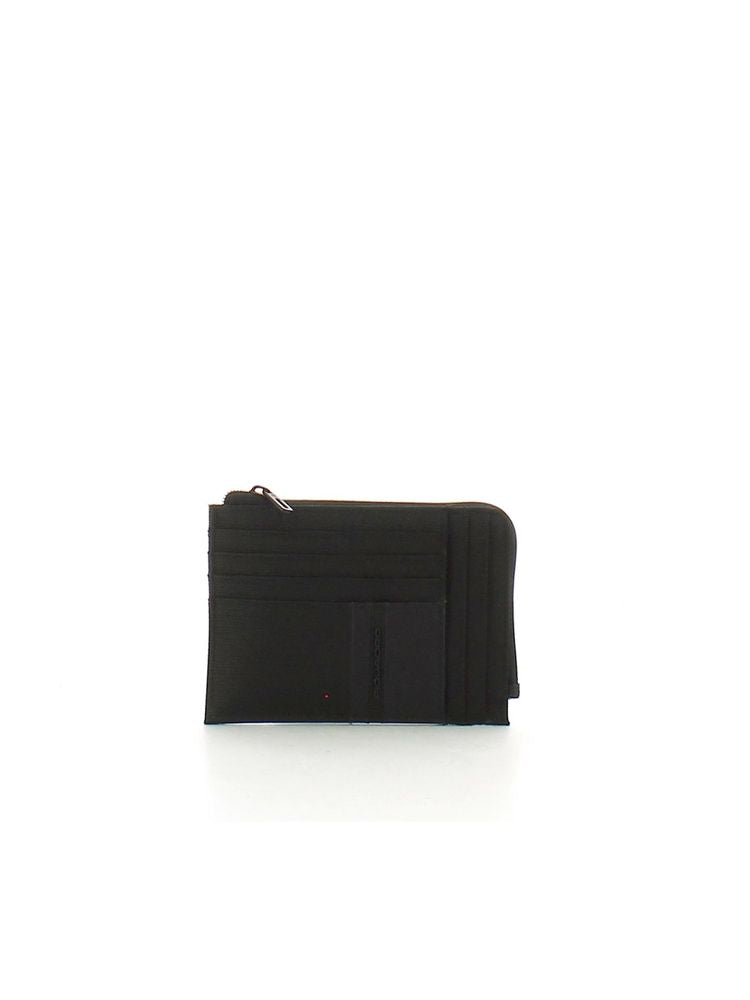 Piquadro 100% Recycled Polyester wallet in black