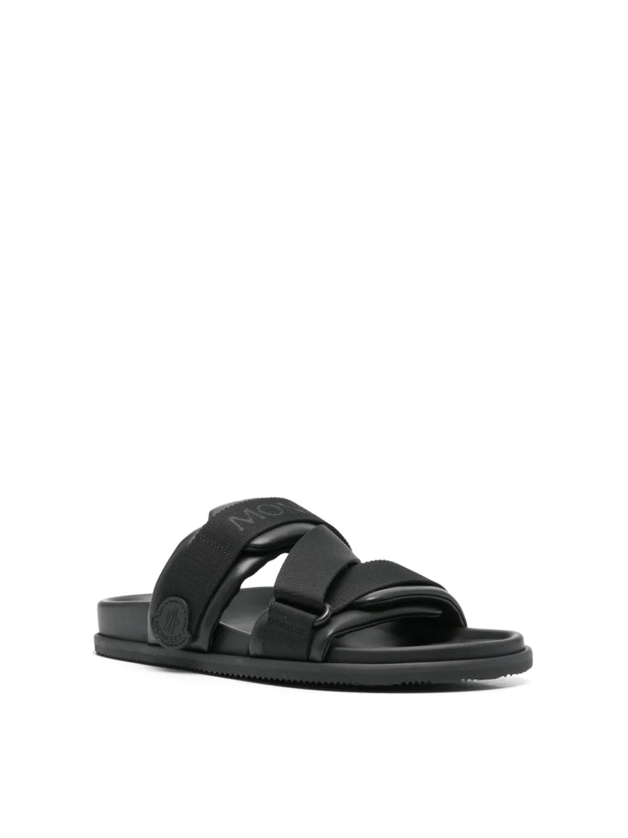 Moncler Leather sandal in black