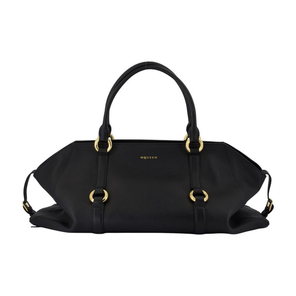 Alexander McQueen Calfskin shoulder bag in black