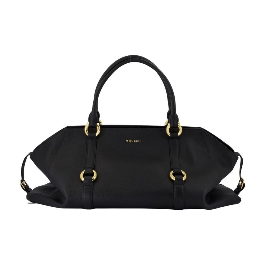 Alexander McQueen Calfskin shoulder bag in black