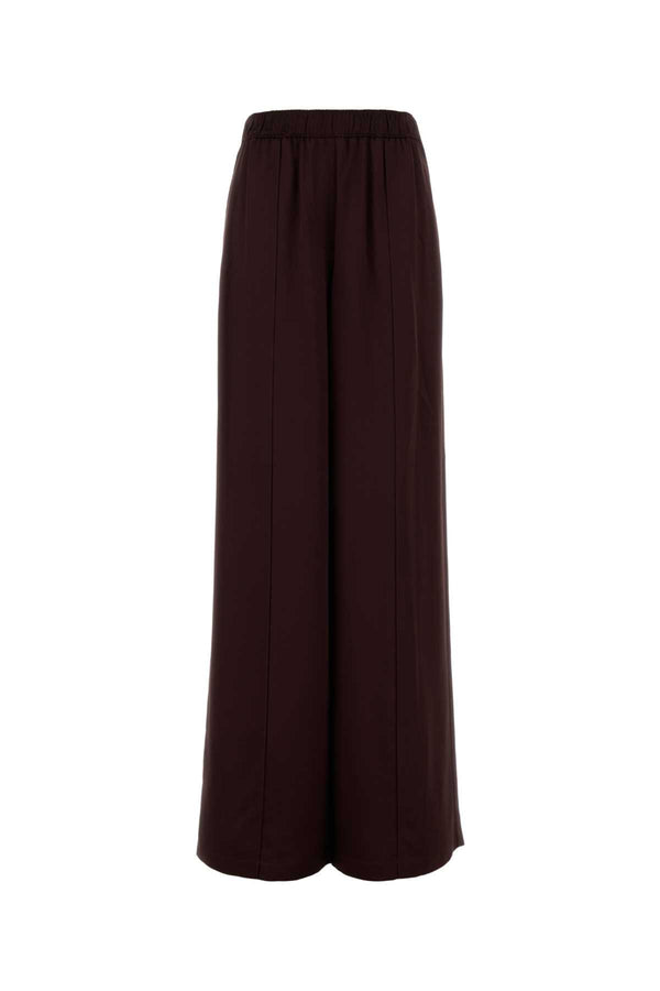 Tory Burch Pigiama 100% Viscose Exclusive of Trim trousers in burgundy