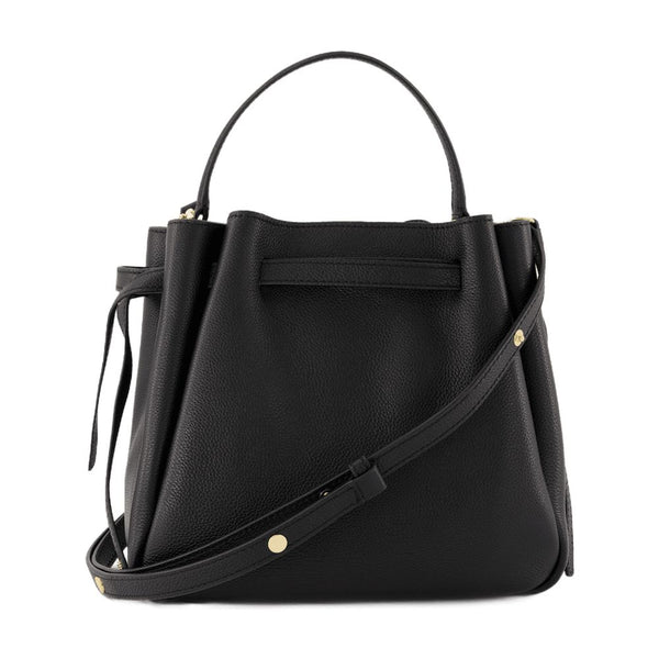 Tory Burch calfskin shoulder bag in black
