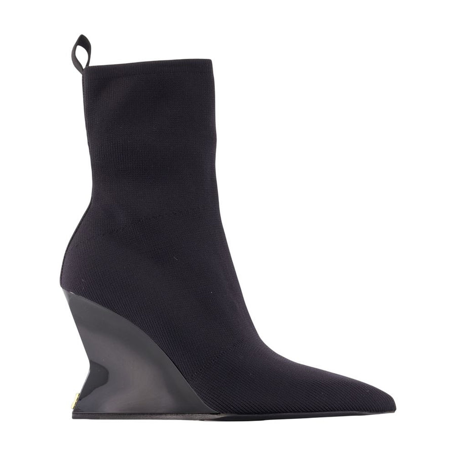 Balmain cotton boot in black
