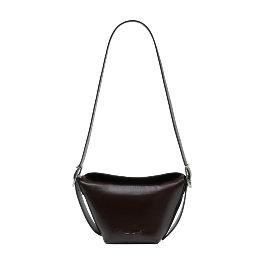 Zadig & Voltaire Calfskin shoulder bag in brown