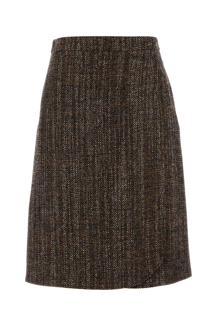 Fendi Exterior: 43% Wool skirt in brown
