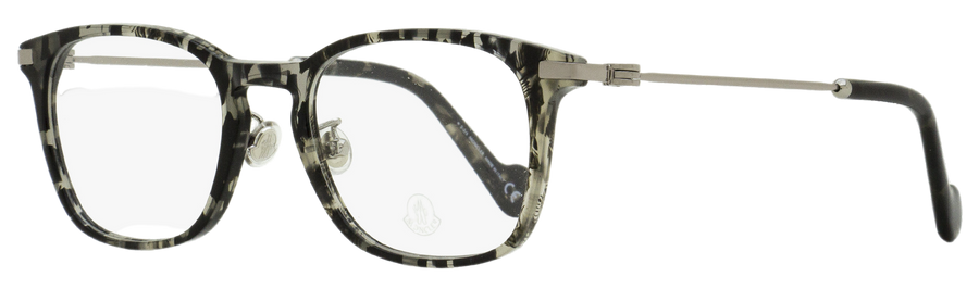 Moncler Rectangular Eyeglasses Ml5078d 056 Gray Havana 53mm 5078 Plastic (acetate)/metal